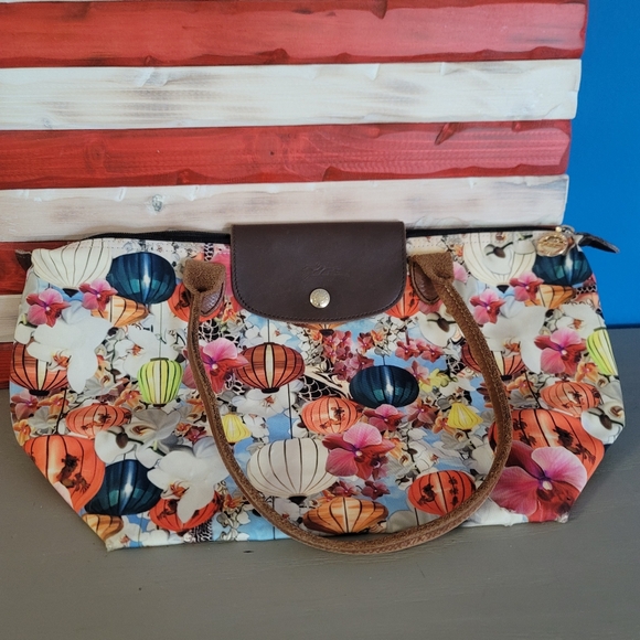 Longchamp Le Pliage Mary Katrantzou Travel Tote - RARE - Picture 2 of 8